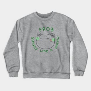 frog shaped like a friend Crewneck Sweatshirt